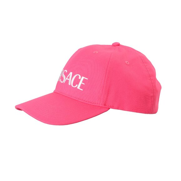 Versace Unisex Logo Print Fuxia Baseball Cap Hat size 59 main image 4